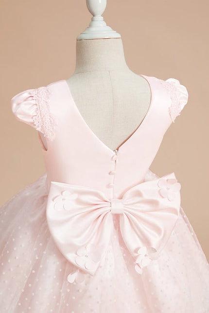 Robe De Princesse Tulle Pêche Volants - gallery 4