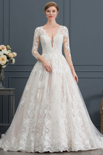 Robe De Princesse Nuptiale Brodée