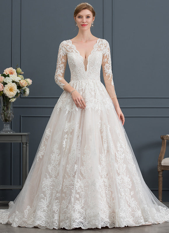 Robe De Princesse Nuptiale Brodée