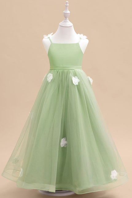 Robe De Princesse Verte Délicate - gallery 2