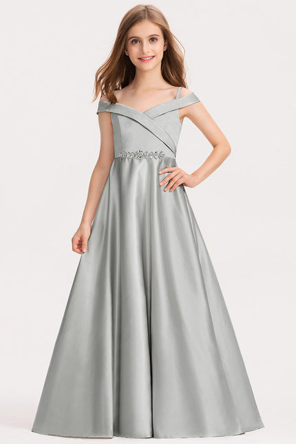 Robe De Princesse Élégance Argentée