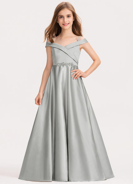 Robe De Princesse Élégance Argentée