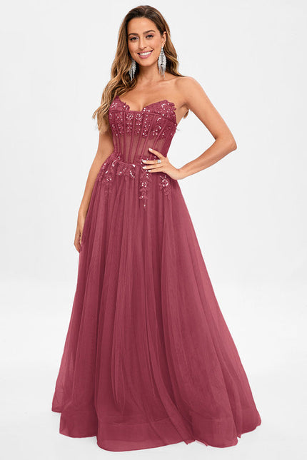 Robe De Princesse Tulle Rose Délicate - gallery 8