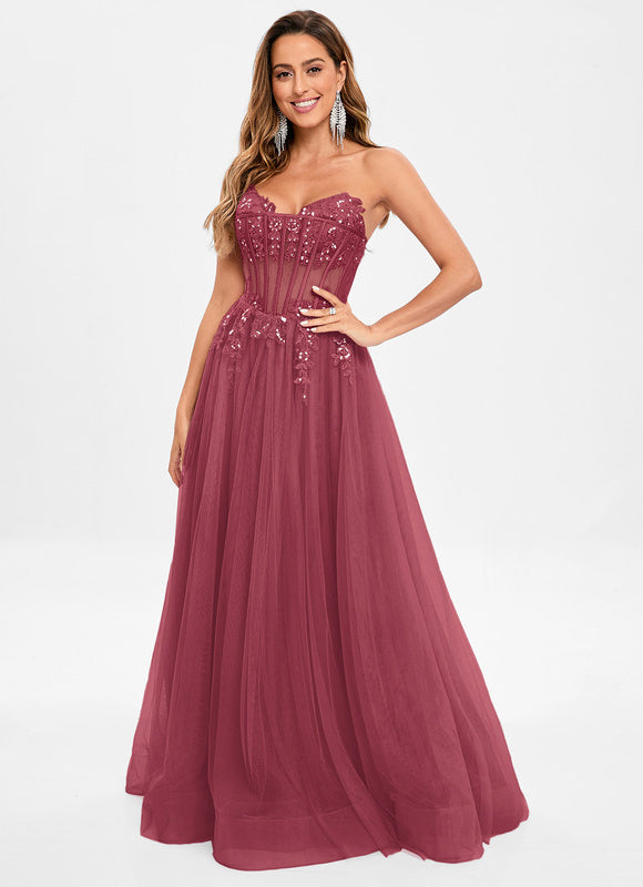 Robe De Princesse Tulle Rose Délicate - gallery 8