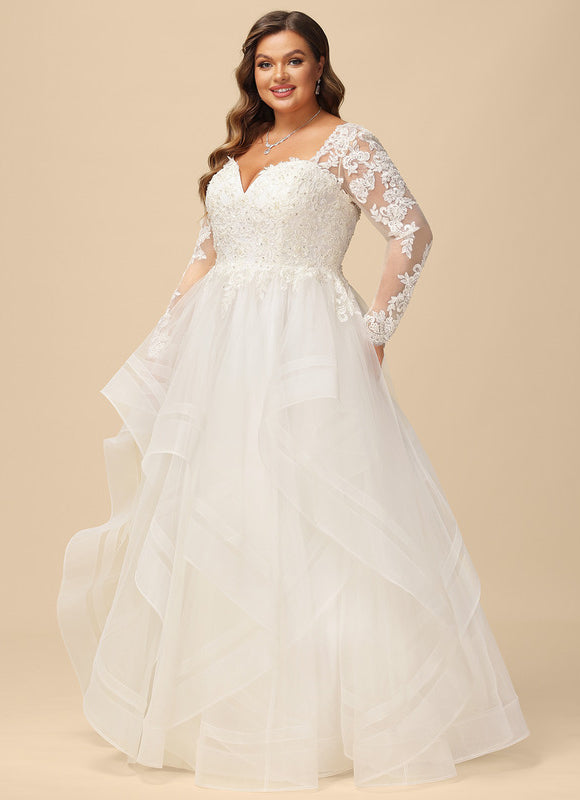 Robe De Princesse Éthérée Perlée - gallery 9