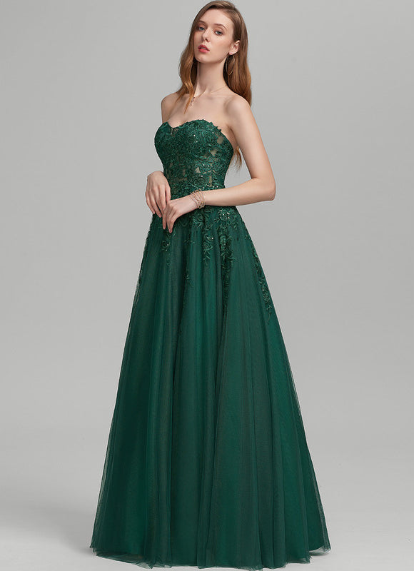 Robe De Princesse Émeraude Élégante - gallery 3
