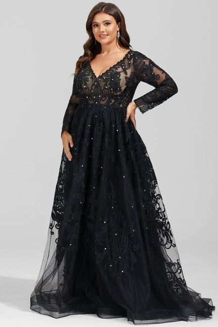 Robe De Princesse Noir Scintillant - gallery 6