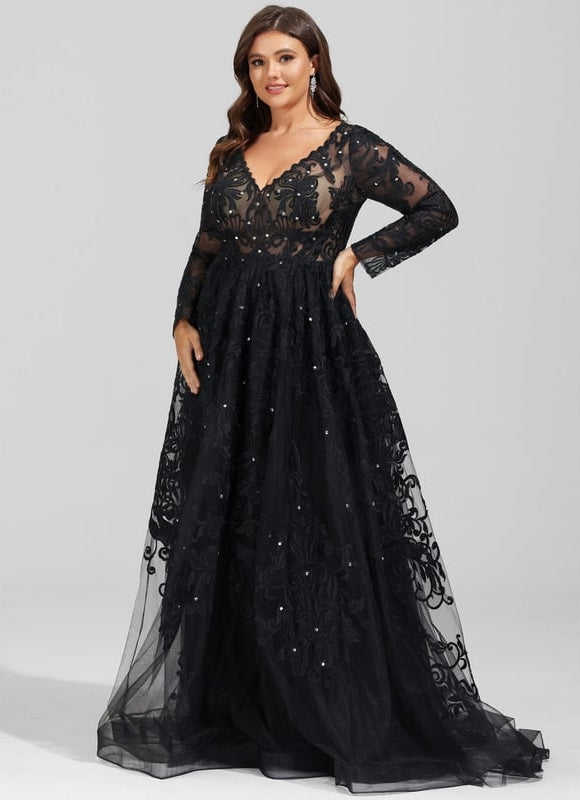 Robe De Princesse Noir Scintillant - gallery 6