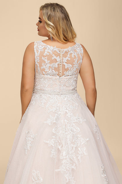 Robe De Princesse Évasée Ornée - gallery 8