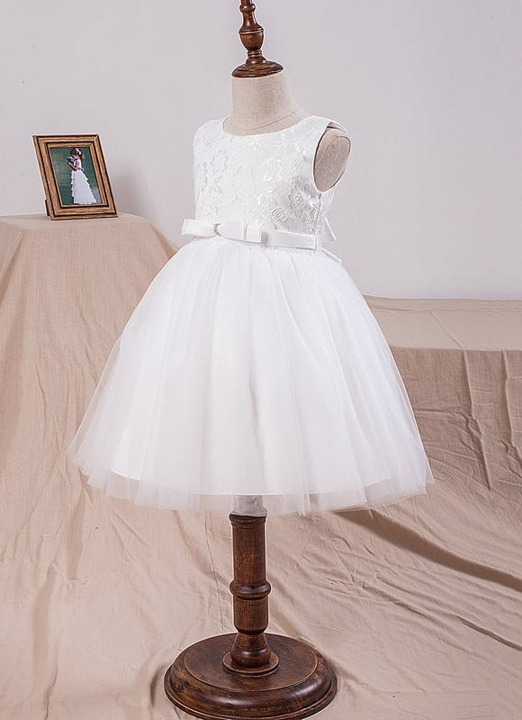 Robe De Princesse Enfantine Blanche - gallery 2