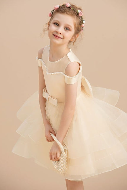 Robe De Princesse Satin Crème - gallery 3
