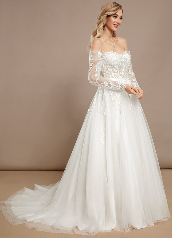 Robe De Princesse En Tulle Ornée