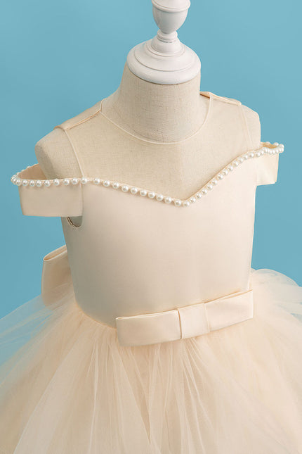 Robe De Princesse Satin Crème - gallery 2