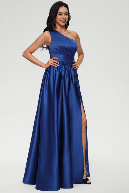 Robe De Princesse Satin Asymétrique - gallery 3