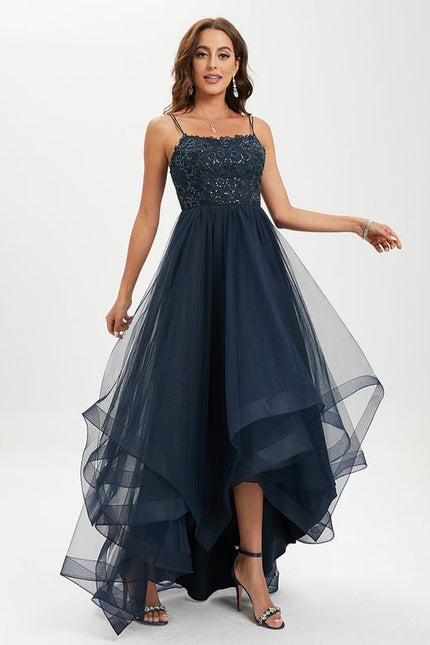 Robe De Princesse Asymétrique Marine - gallery 2