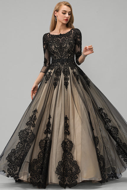 Robe De Princesse Élégante Noire - gallery 2
