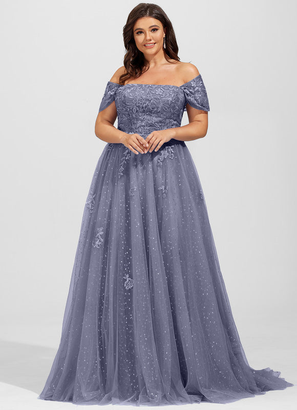 Robe De Princesse Lavande Scintillante - gallery 7