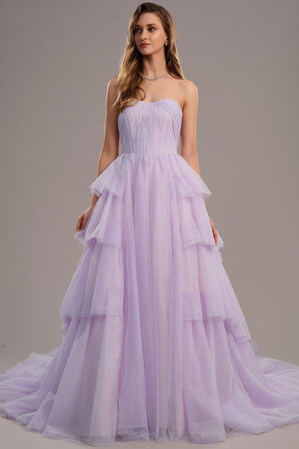 Robe De Princesse Violette Aérienne - gallery 1