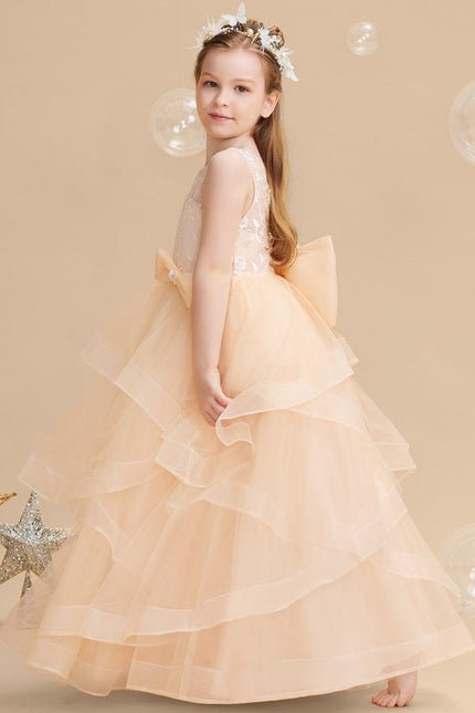 Robe De Princesse Tulle Pêche Douce - gallery 6