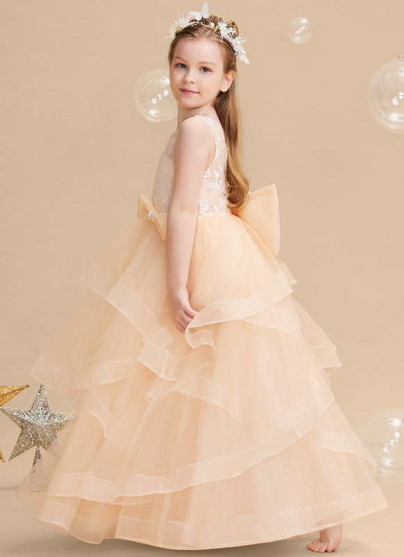 Robe De Princesse Tulle Pêche Douce - gallery 6