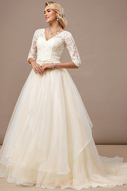 Robe De Mariee Princesse Grande Taille - gallery 3