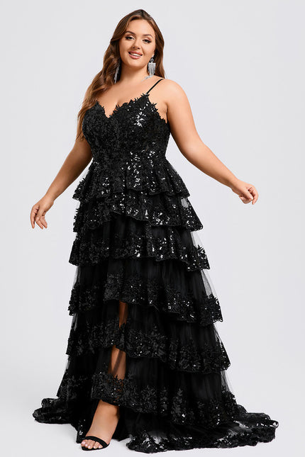 Robe De Princesse Noire À Paillettes - gallery 9