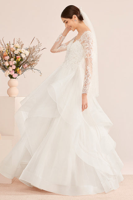 Robe De Princesse Éthérée Perlée - gallery 2