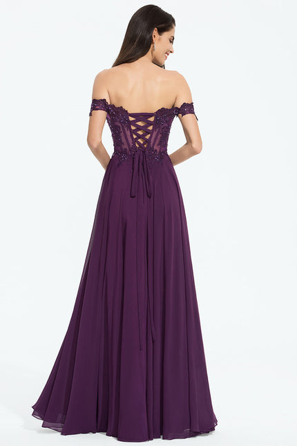 Robe De Princesse Élégante Violette - gallery 3