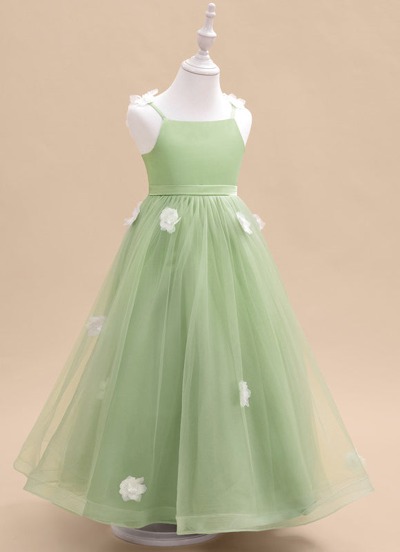 Robe De Princesse Verte Délicate - gallery 1