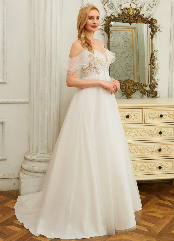 Robe De Princesse Élégante Vaporeuse