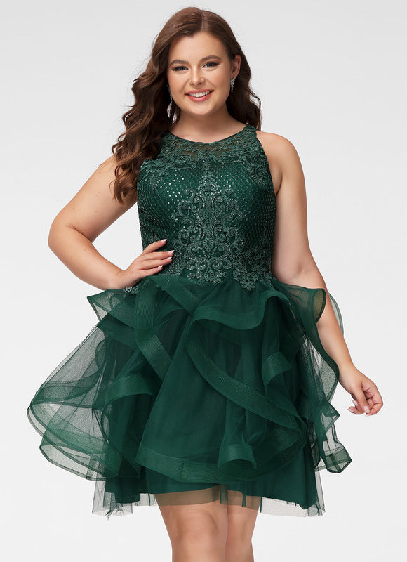 Robe De Princesse Cocktail Émeraude - gallery 8