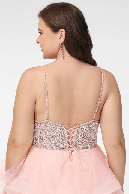 Robe De Princesse Tulle Volants Rose - gallery 8