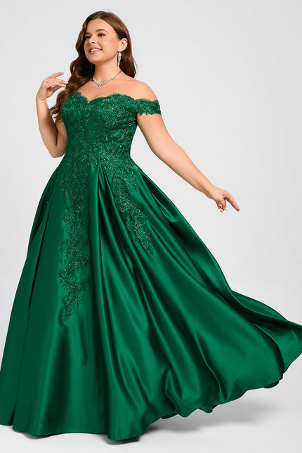 Robe De Princesse Émeraude Ornée - gallery 9