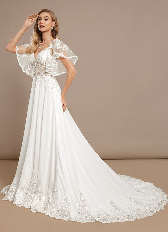 Robe De Princesse Vaporeuse Élégante - gallery 1