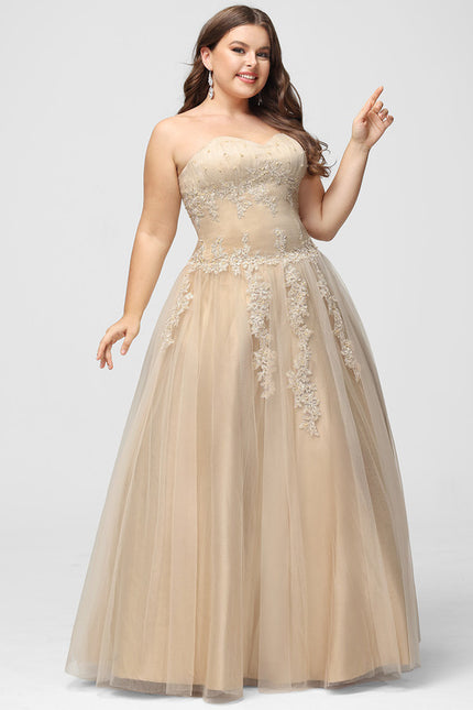 Robe De Princesse Tulle Beige - gallery 5