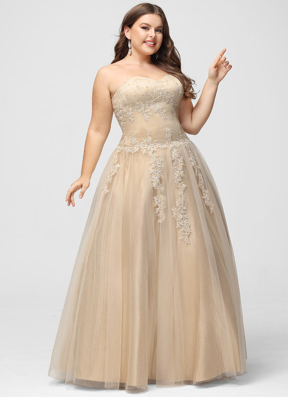 Robe De Princesse Tulle Beige - gallery 5