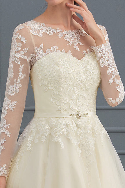 Robe De Princesse Ivoire Délicate - gallery 5