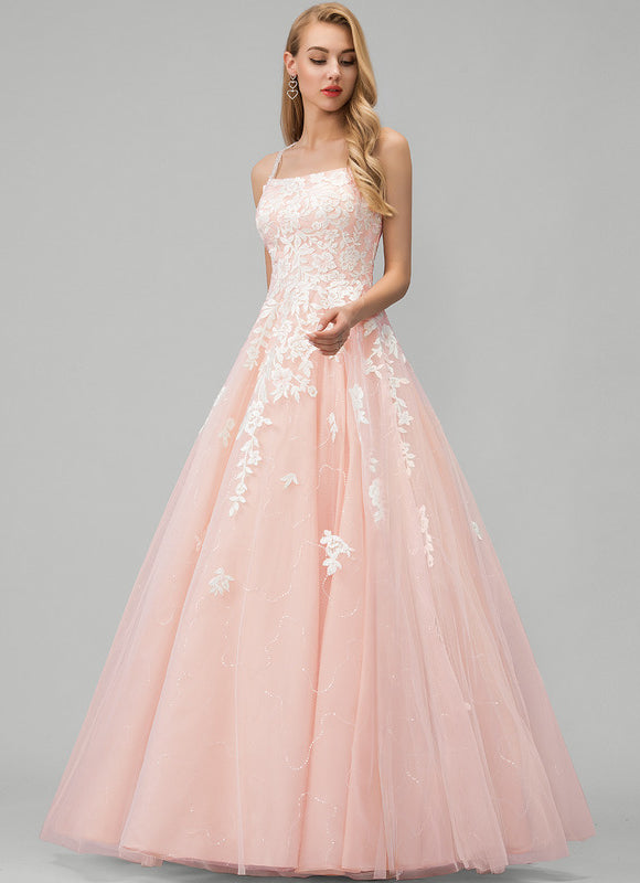 Robe De Princesse Rose Florale - gallery 1