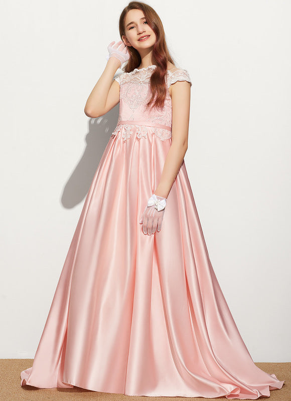 Robe De Princesse Satinée Délicate - gallery 1