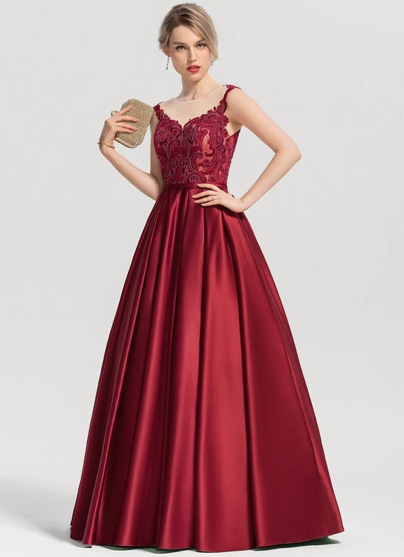 Robe De Princesse Gala Bordeaux - gallery 1