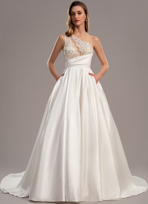 Robe De Princesse Satin Élégance