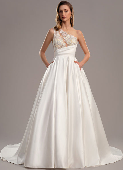 Robe De Princesse Satin Élégance