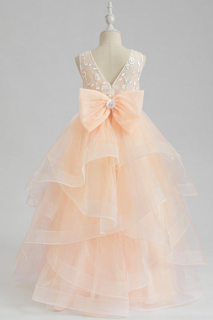 Robe De Princesse Tulle Pêche Douce - gallery 3