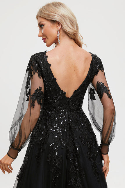 Robe De Princesse Noir Scintillant - gallery 3