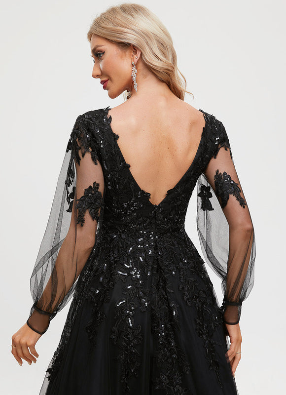 Robe De Princesse Noir Scintillant - gallery 3