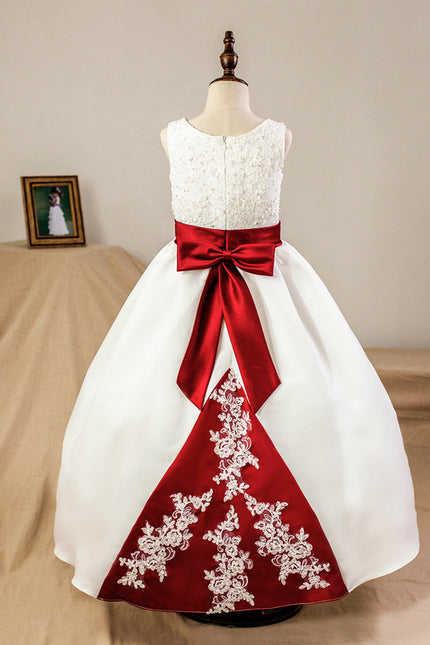 Robe De Princesse Satinée Bicolore