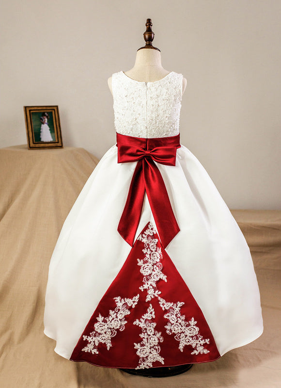Robe De Princesse Satinée Bicolore