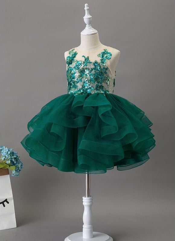 Robe De Princesse Festive Émeraude - gallery 3
