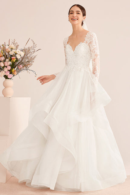 Robe De Princesse Éthérée Perlée - gallery 5