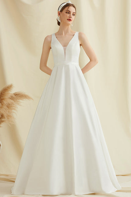Robe De Princesse Satin Épurée - gallery 3